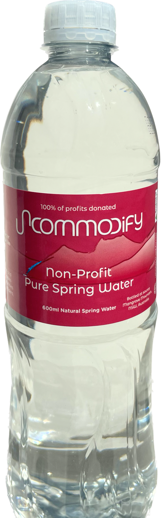 Uncommodify Non-Profit Pure Spring Water