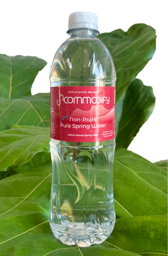 Product image of Uncommodify Non-Profit Pure Spring Water, clear 600ml bottle